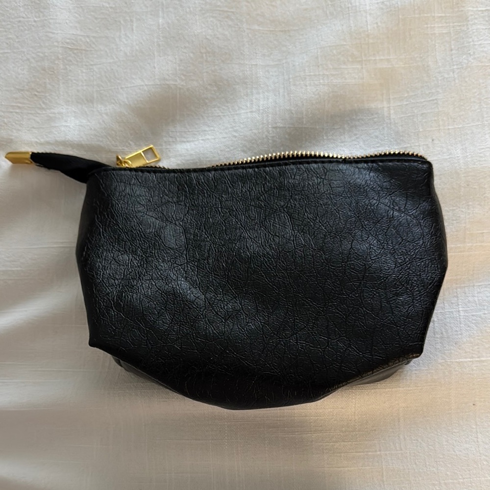 Elegant Black Leather Clutch